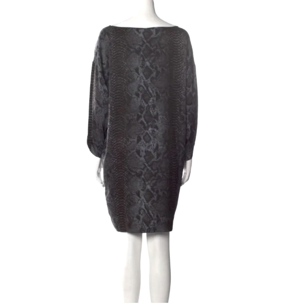 Chic Blue/Gray Stella McCartney Snake Print Dress